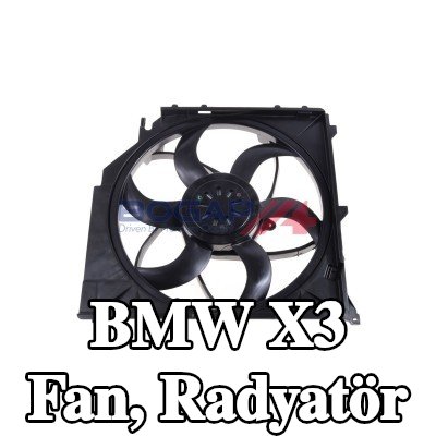 BOGAP Fan, çerçeveli radyatör — 2003 BMW X3