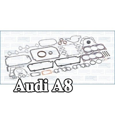 AJUSA مجموعة حشيات كاملة, محرك مزود بحشية رأس الأسطوانة, مع أختام ساق الصمام, FIBERMAX — 1995 Audi A8