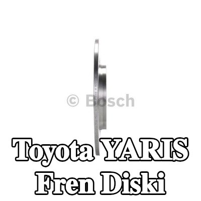 BOSCH Fren diski Dış Çap: 278mm, düz, Yağlanmış — Toyota Yaris