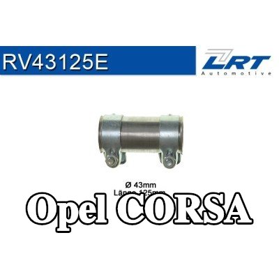 LRT موصل الأنابيب، نظام العادم — 1997 Opel Corsa