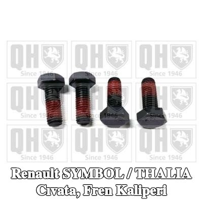 QUINTON HAZELL Cıvata, fren kaliperi — Renault Symbol / Thalia