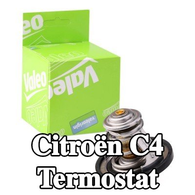 VALEO Termostat 83°C, conta/sızdırmazlık elemanları ile — 2008 Citroën C4