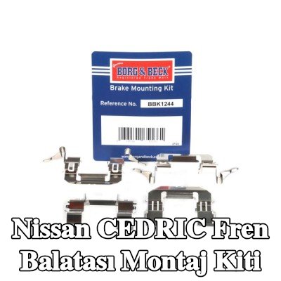 BORG & BECK Fren balatası montaj kiti — Nissan Cedric