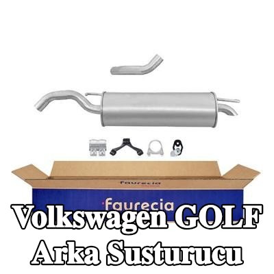 HELLA Arka susturucu Arka, montaj parçaları ile — 2003 Volkswagen Golf