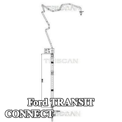 TRISCAN خرطوم التوجيه المعزز من المضخة الهيدروليكية إلى ترس التوجيه — Ford Transit Connect