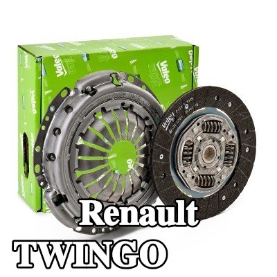 VALEO طقم القابض KIT2P, بدون أسطوانة تابعة مركزية — Renault Twingo
