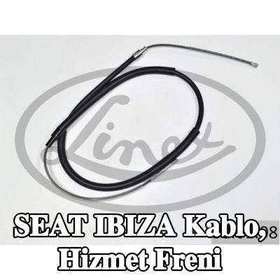 LINEX Kablo, hizmet freni — 2002 SEAT Ibiza