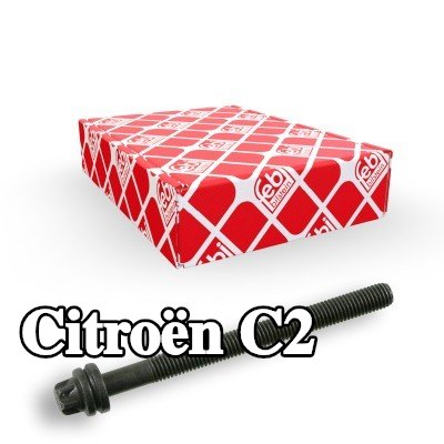 FEBI BILSTEIN مجموعة البراغي, رأس الأسطوانة 134mm — 2003 Citroën C2