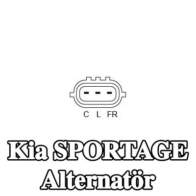 BOSCH Alternatör 130A — 2017 Kia Sportage