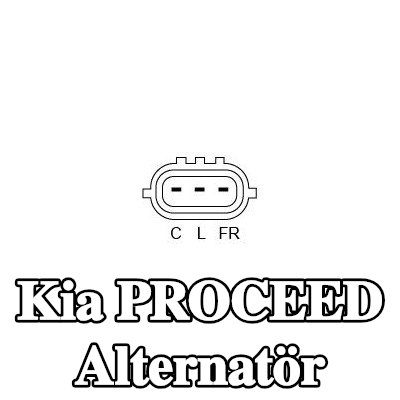 BOSCH Alternatör 130A — Kia Proceed
