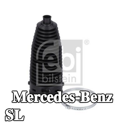 FEBI BILSTEIN طقم غطاء حامل التوجيه المحور الأمامي الأيسر, المحور الأمامي الأيمن, مع مشابك — Mercedes-Benz Sl