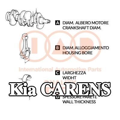 IAP QUALITY PARTS مجموعة محامل قضيب التوصيل — Kia Carens