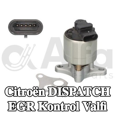 Alfa e-Parts Conalı/sızdırmazlık elemanlı EGR kontrol valfi — 2000 Citroën Dispatch