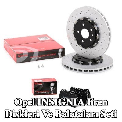 BREMBO Fren diskleri ve balataları seti Prime, Alüminyum Fren Diski Göbeği, delikli/havalandırmalı, iki parçalı fren diski — Opel Insignia
