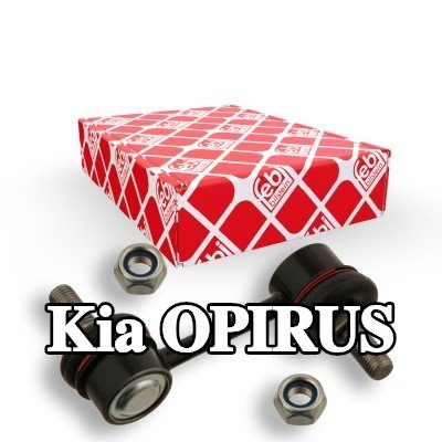 FEBI BILSTEIN وصلة قضيب مانع الانقلاب OE Turbo NEW, المحور الخلفي الأيسر, المحور الخلفي الأيمن, 80mm, الفولاذ — Kia Opirus