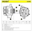 RIDEX Alternatör 90A — 2000 Lexus Is (4)