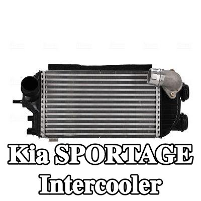 NISSENS Hızlı bağlantı elemanlı intercooler, Sol konektör, açılı, Sağ konektör, açılı, contasız/sızdırmazlık elemanları olmadan — Kia Sportage