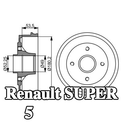 BOSCH أسطوانة الفرامل للمحور الخلفي, 207, 8mm, بدون محمل عجلة — Renault Super 5