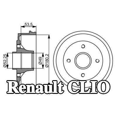 BOSCH أسطوانة الفرامل للمحور الخلفي, 207, 8mm, بدون محمل عجلة — 1997 Renault Clio