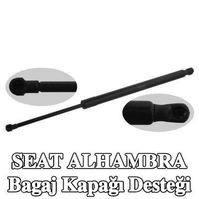 FEBI BILSTEIN Bagaj kapağı amortisörü (Her iki taraf), 543mm — SEAT Alhambra