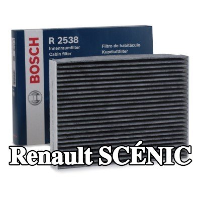 BOSCH مرشح حبوب اللقاح مرشح الكربون المنشط — 2012 Renault Scénic
