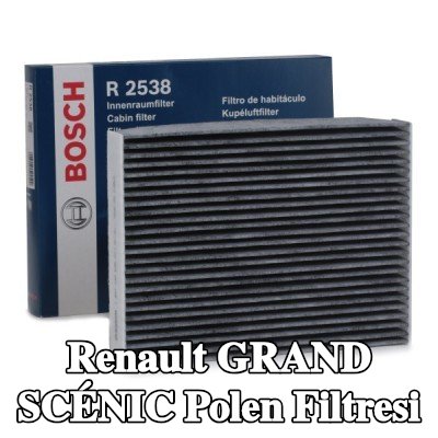 BOSCH Polen filtresi Aktif Karbon Filtresi — 2012 Renault Grand Scénic