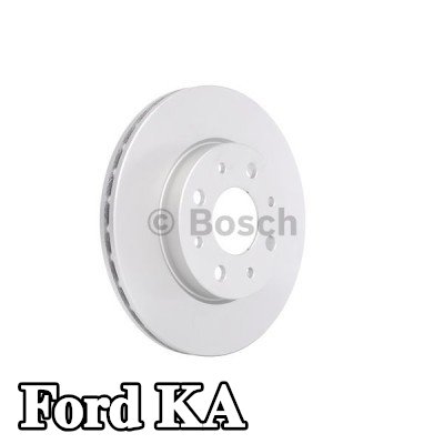 BOSCH القطر الخارجي لقرص المكابح: 241mm, مُهوى, مطلي, مع مسامير/براغي — 2012 Ford Ka