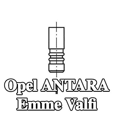 FRECCIA Emme valfi Krom kaplı valf gövdesi, Sertleştirilmiş valf sapı ucu — Opel Antara