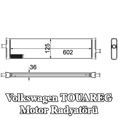 MAHLE Motor radyatörü — 2012 Volkswagen Touareg
