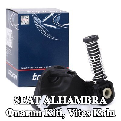 TOPRAN Onarım Kiti, tutma elemanlı vites kolu, sigortalı, kayan yataklı — SEAT Alhambra