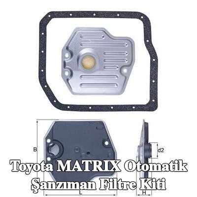 MAHLE Conta/sızdırmazlık elemanı içeren otomatik şanzıman filtre kiti — Toyota Matrix