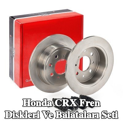 MAPCO Delikli olmayan fren diskleri ve balataları seti — 1990 Honda Crx