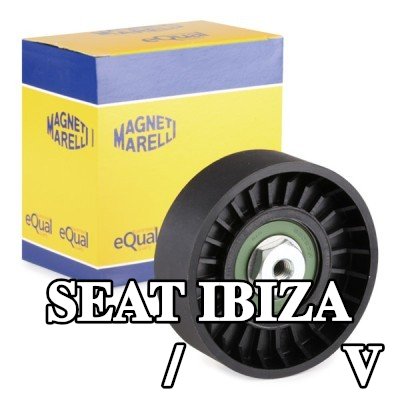 MAGNETI MARELLI بكرة انحراف/توجيه، حزام V — 2000 SEAT Ibiza