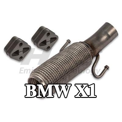 HJS أنبوب العادم المرن الأمامي, مع مواد تثبيت — BMW X1