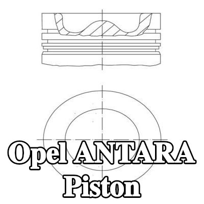 MAHLE Soğutma kanallı piston, piston segman taşıyıcısı ile — 2011 Opel Antara