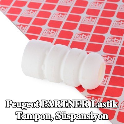 FEBI BILSTEIN Lastik tampon, ön aks süspansiyonu, 48mm — Peugeot Partner