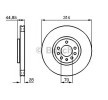 BOSCH Fren diski Dış Çap: 314mm, Havalandırmalı, Kaplamalı — Opel Signum (5)