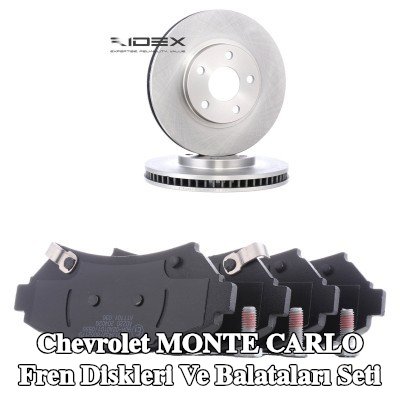 RIDEX Fren diskleri ve balataları seti Ön Aks, Havalandırmalı — Chevrolet Monte Carlo