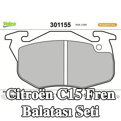 VALEO Fren balatası seti FIRST, Ön Aks, 18mm, gıcırtı önleyici plaka olmadan — 1995 Citroën C15