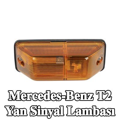 DT Spare Parts Yan sinyal lambası yanal montaj, sarı, ampul içermez — Mercedes-Benz T2