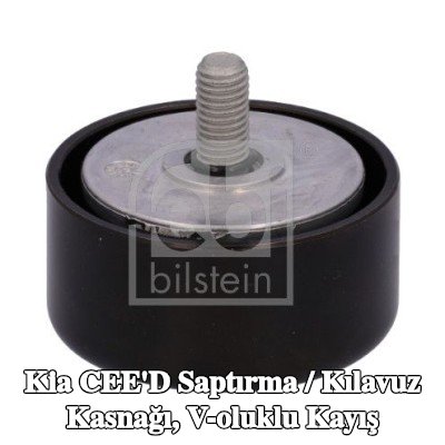 FEBI BILSTEIN Saptırma / kılavuz kasnağı, V-ribbed belt Outer Diameter: 65mm — Kia Cee'd