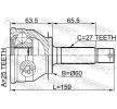 FEBEST CV mafsalı Ön Aks, Tekerlek Tarafı — Hyundai Trajet (2)