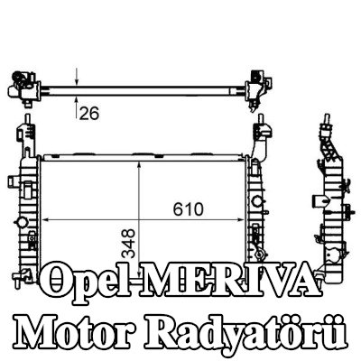 MAHLE Motor radyatörü — 2010 Opel Meriva