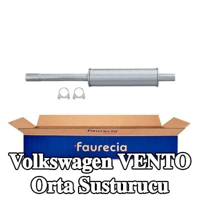 HELLA Montaj parçaları ile birlikte orta susturucu — Volkswagen Vento