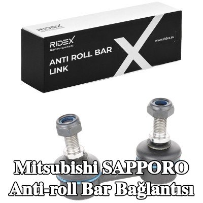 RIDEX Ön aks her iki taraf için stabilizatör kolu, 60mm, Çelik — Mitsubishi Sapporo