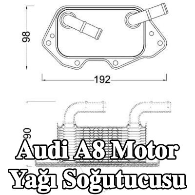 MAHLE Conta/sızdırmazlık elemanı olmayan motor yağı soğutucusu — 2008 Audi A8