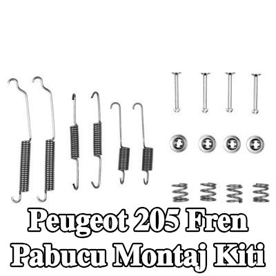 BOSCH Yaylı fren pabucu montaj kiti — Peugeot 205