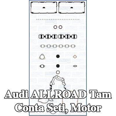 AJUSA Tam Conta Seti, silindir kapağı contasız motor, egzoz borusu contası dahil değil — Audi Allroad