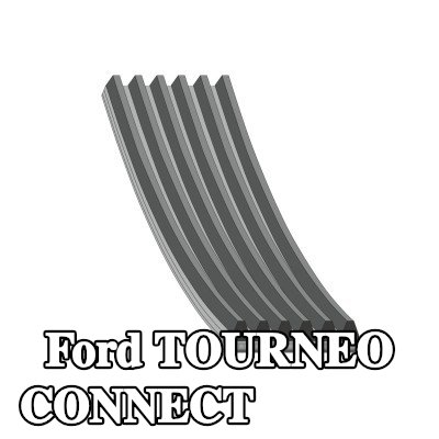 FEBI BILSTEIN حزام سيربنتين 745mm, Number of ribs: 6 — 2024 Ford Tourneo Connect