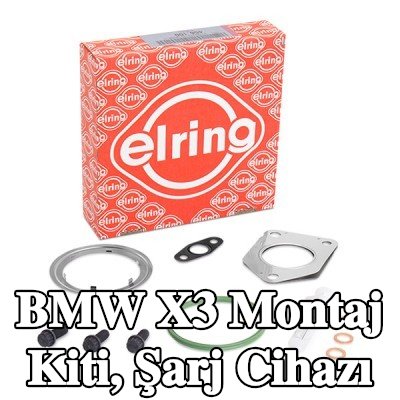 ELRING Montaj Kiti, conta/sızdırmazlık elemanları ile şarj cihazı, cıvata/vida ile — 2011 BMW X3